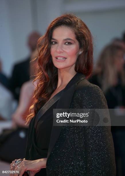 Venice, Italy. 04 September, 2017. Ilaria Spada arrives at the red carpet of film 'Three Billboards Outside Ebbing, Missouri' screening during the...