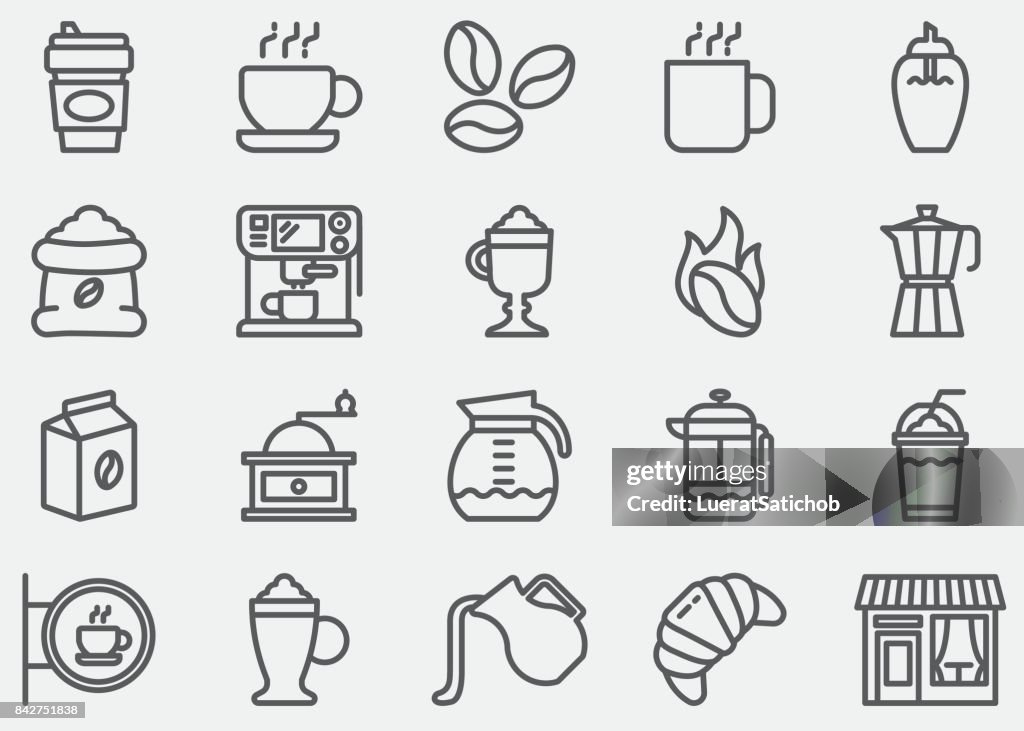 Coffee Line Icons