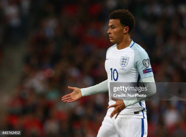 England's Dele Alli during World Cup Qualifying - European Group F match between England and Slovakia at Wembley stadium, London on 05 Sept , 2017