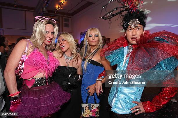 Personalities Alexis Arquette, Kayley Gable, Heather Chadwell, and Bobby Trendy "SVEDKA Vodka Presents Hollywood, DC: Lights! Camera! Election!" at...
