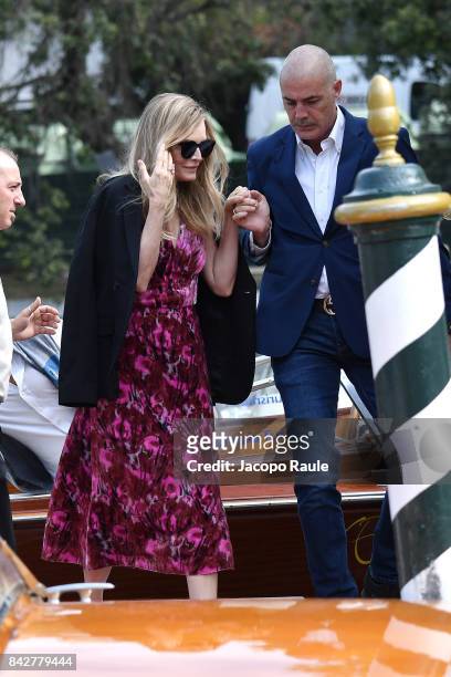 Michelle Pfeiffer is seen arriving at Hotel Excelsior during the 74. Venice Film Festival on September 5, 2017 in Venice, Italy.