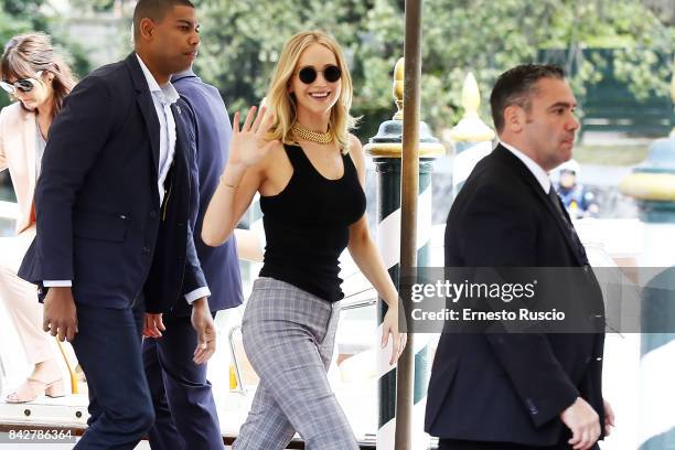 Jennifer Lawrence is seen during the 74th Venice Film Festival on September 5, 2017 in Venice, Italy.