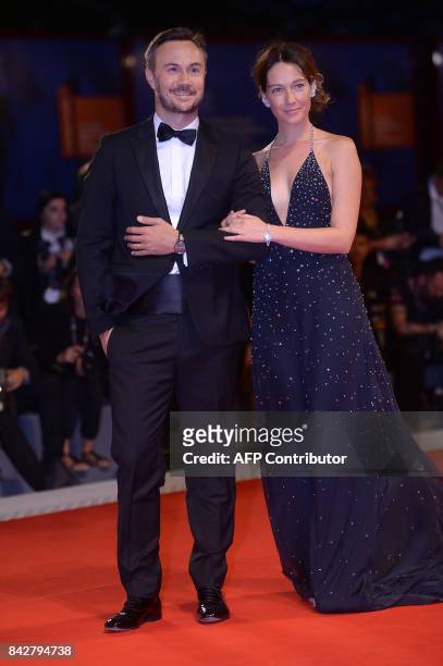 Italian actress Cristiana Capotondi attends the premiere of the movie "Three Billboards Outside Ebbing, Missouri" presented in competition at the...