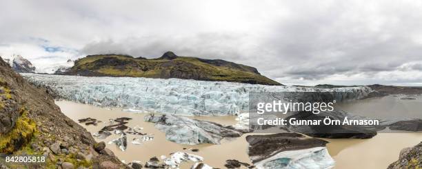 svinafellsjokull iceland - gunnar örn árnason stock-fotos und bilder
