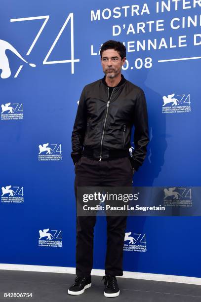 Alessandro Gassmann attends the 'Gatta Cenerentola' photocall during the 74th Venice Film Festival at Sala Casino on September 5, 2017 in Venice,...