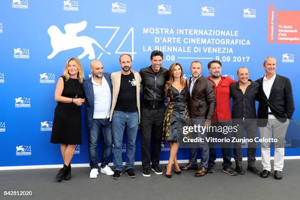 Ivan Cappiello, Alessandro Rak, Alessandro Gassmann, Maria Pia Calzone, Massimiliano Gallo, Marino Guarnieri, Dario Sansone and producer Luciano...