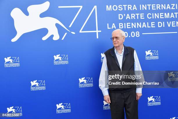 Michael Caine attends the 'My Generation' photocall during the 74th Venice Film Festival at Sala Casino on September 5, 2017 in Venice, Italy.