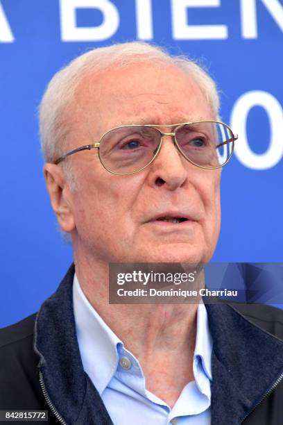 Michael Caine attends the 'My Generation' photocall during the 74th Venice Film Festival at Sala Casino on September 5, 2017 in Venice, Italy.