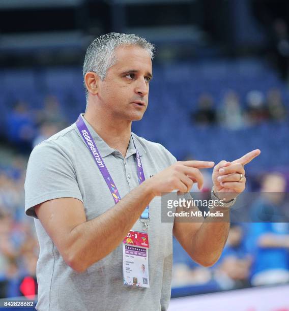 Igor Kokoskov Coach of Slovenia during the FIBA Eurobasket 2017 Group A match between Iceland and Slovenia on September 5, 2017 in Helsinki, Finland.
