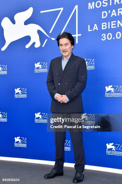 Koji Yakusho attends the 'The Third Murder ' photocall during the 74th Venice Film Festival on September 5, 2017 in Venice, Italy.