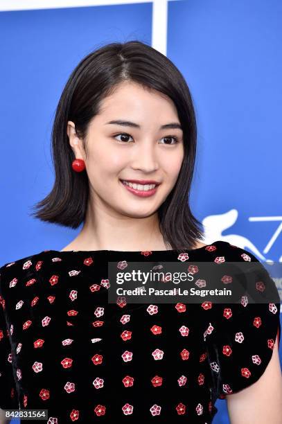 Suzu Hirose attends the 'The Third Murder ' photocall during the 74th Venice Film Festival on September 5, 2017 in Venice, Italy.