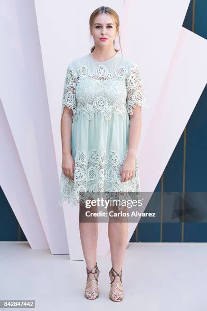 Spanish actress Paula Usero attends 'Velvet Colecction' photocall at the Escoriaza Esquivel Palace during the FesTVal 2017 on September 5, 2017 in...