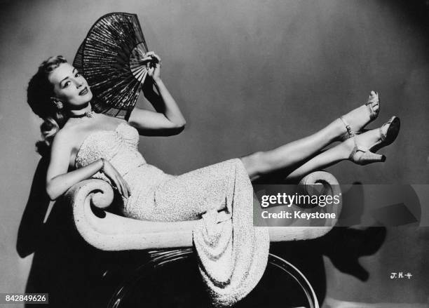 Actress June Havoc , sister of performer Gypsy Rose Lee, December 1949.