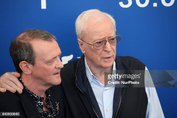 Director David Batty and Michael Caine attend the 'My Generation' photocall during the 74th Venice Film Festival in Venice, Italy, on September 5,...