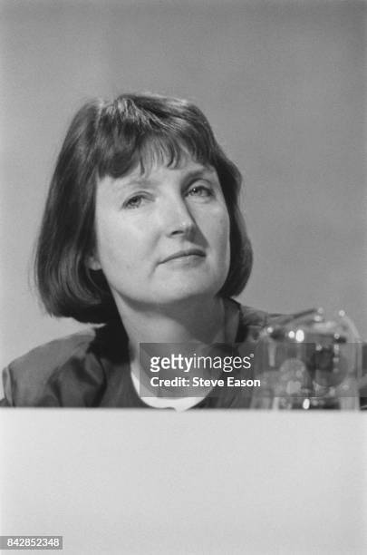 British politician Harriet Harman at the Labour Party conference, UK, 2nd October 1996.
