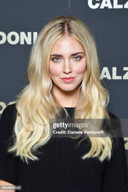 Chiara Ferragni attends Calzedonia Legs Show on September 5, 2017 in Verona, Italy.