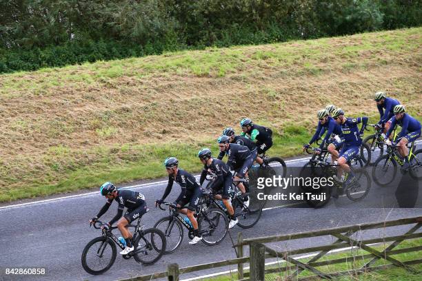 14th Tour of Britain 2017 / Stage 3 Geraint THOMAS / Michal KWIATKOWSKI / Vasil KIRYIENKA / Owain DOULL / Elia VIVIANI Green Leader Jersey / Team Sky...