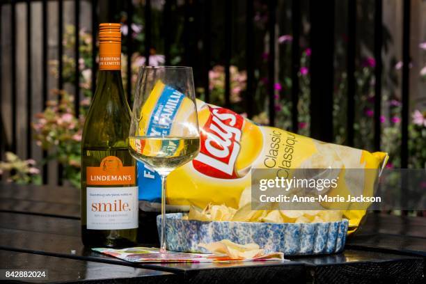 August 9, 2017 - 2016 Lindeman's Bin 65 Chardonnay, Australia and Lays Classic Potato Chips. For column by Carolyn Hammond on summer wine pairings.