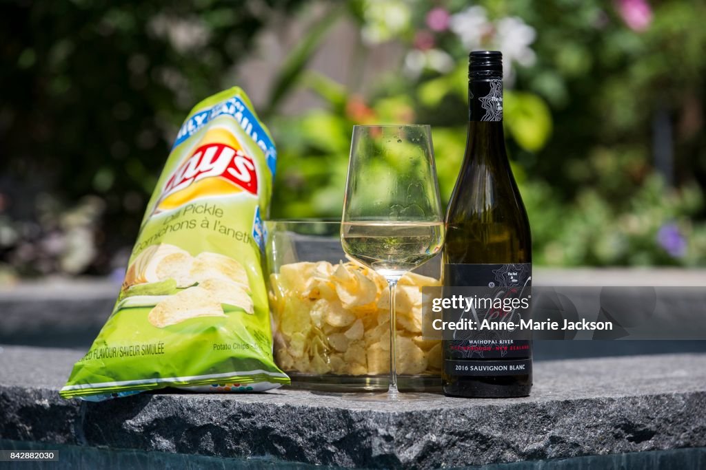 Wine pairings with chips