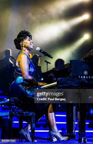 American singer Oleta Adams performs at Ziggo Dome, Amsterdam, Netherlands, 9th February 2017.