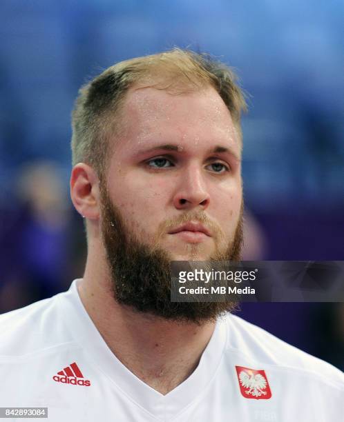 Przemyslaw Karnowski of Poland during the FIBA Eurobasket 2017 Group A match between Poland and France on September 5, 2017 in Helsinki, Finland.