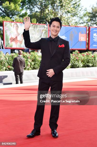 Masaharu Fukuyama walks the red carpet ahead of the 'The Third Murder ' screening during the 74th Venice Film Festival at Sala Grande on September 5,...