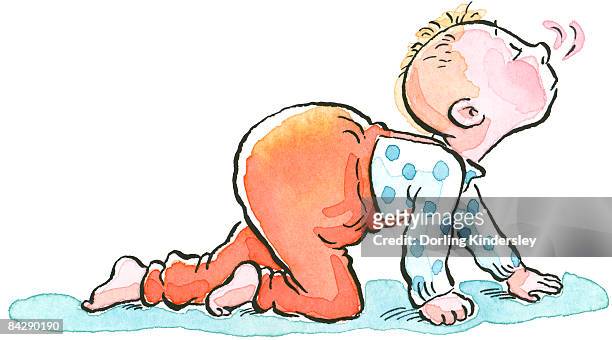62 Crawling Baby Cartoon High Res Illustrations - Getty Images