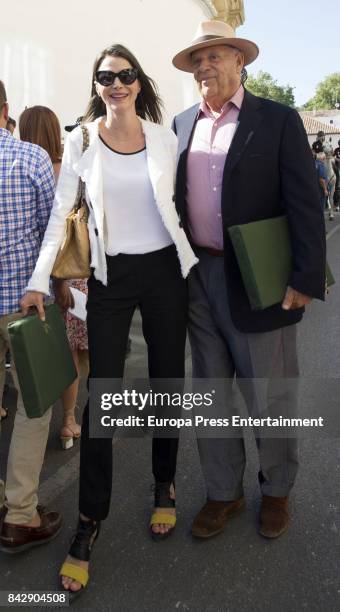 Carlos Falco and Esther Doña attend Goyesca 2017 bullfights on September 2, 2017 in Ronda, Spain.