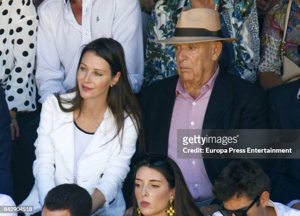 Carlos Falco and Esther Doña, attends Goyesca 2017 bullfights on September 2, 2017 in Ronda, Spain.