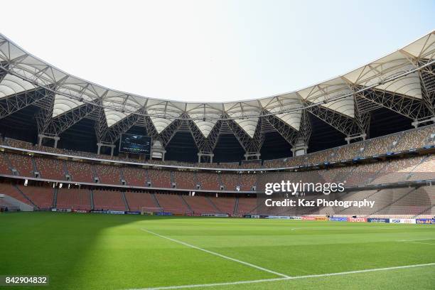 General view of the stadium prior to the FIFA World Cup qualifier match between Saudi Arabia and Japan at the King Abdullah Sports City on September...