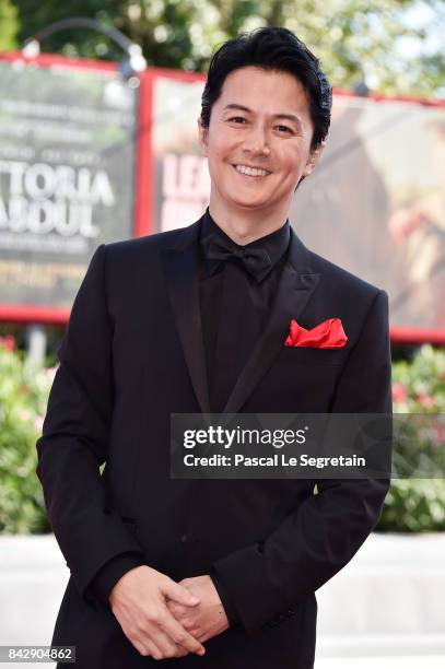 Masaharu Fukuyama walks the red carpet ahead of the 'The Third Murder ' screening during the 74th Venice Film Festival at Sala Grande on September 5,...