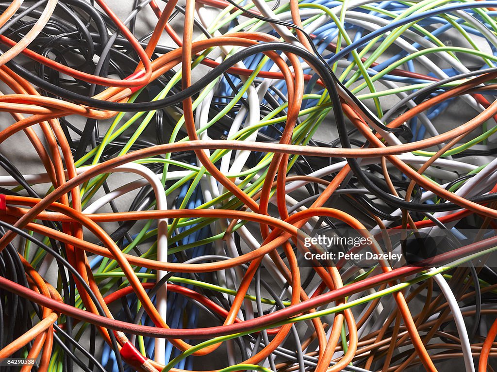 Tangled Electrical Cables High-Res Stock Photo - Getty Images