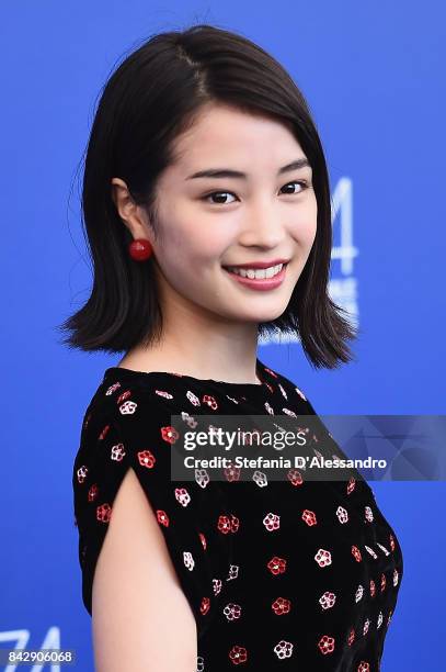 Hirose Suzu attends the 'The Third Murder ' photocall during the 74th Venice Film Festival on September 5, 2017 in Venice, Italy.