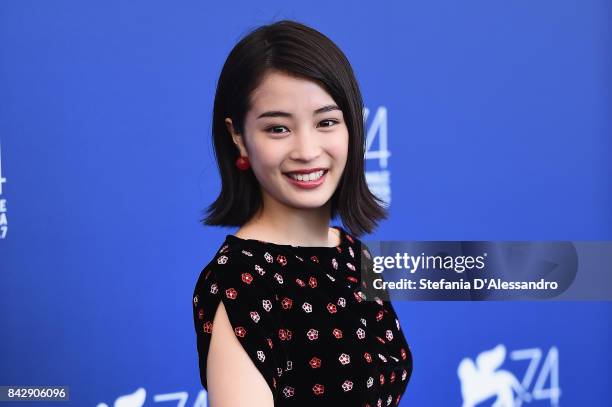 Hirose Suzu attends the 'The Third Murder ' photocall during the 74th Venice Film Festival on September 5, 2017 in Venice, Italy.