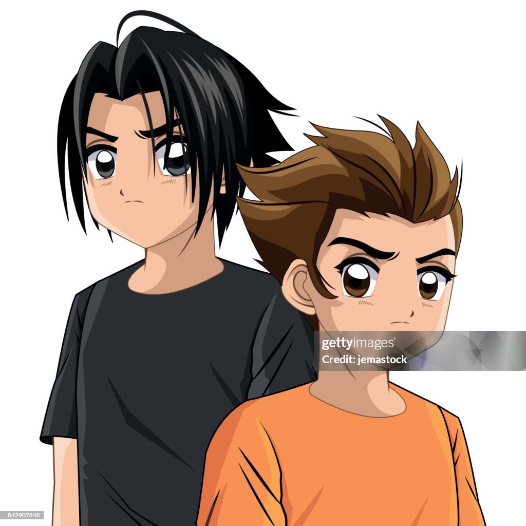 Icono De Dibujos Animados Chico Anime Manga Hombre Gráfico Vectorial Ilustración de stock - Getty Images Icono De Dibujos Animados Chico Anime Manga Hombre Gráfico Vectorial Ilustración de stock - Getty Images
