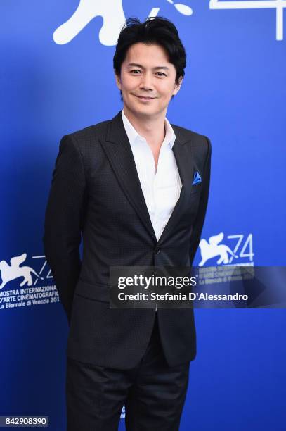 Fukuyama Masaharu attends the 'The Third Murder ' photocall during the 74th Venice Film Festival on September 5, 2017 in Venice, Italy.