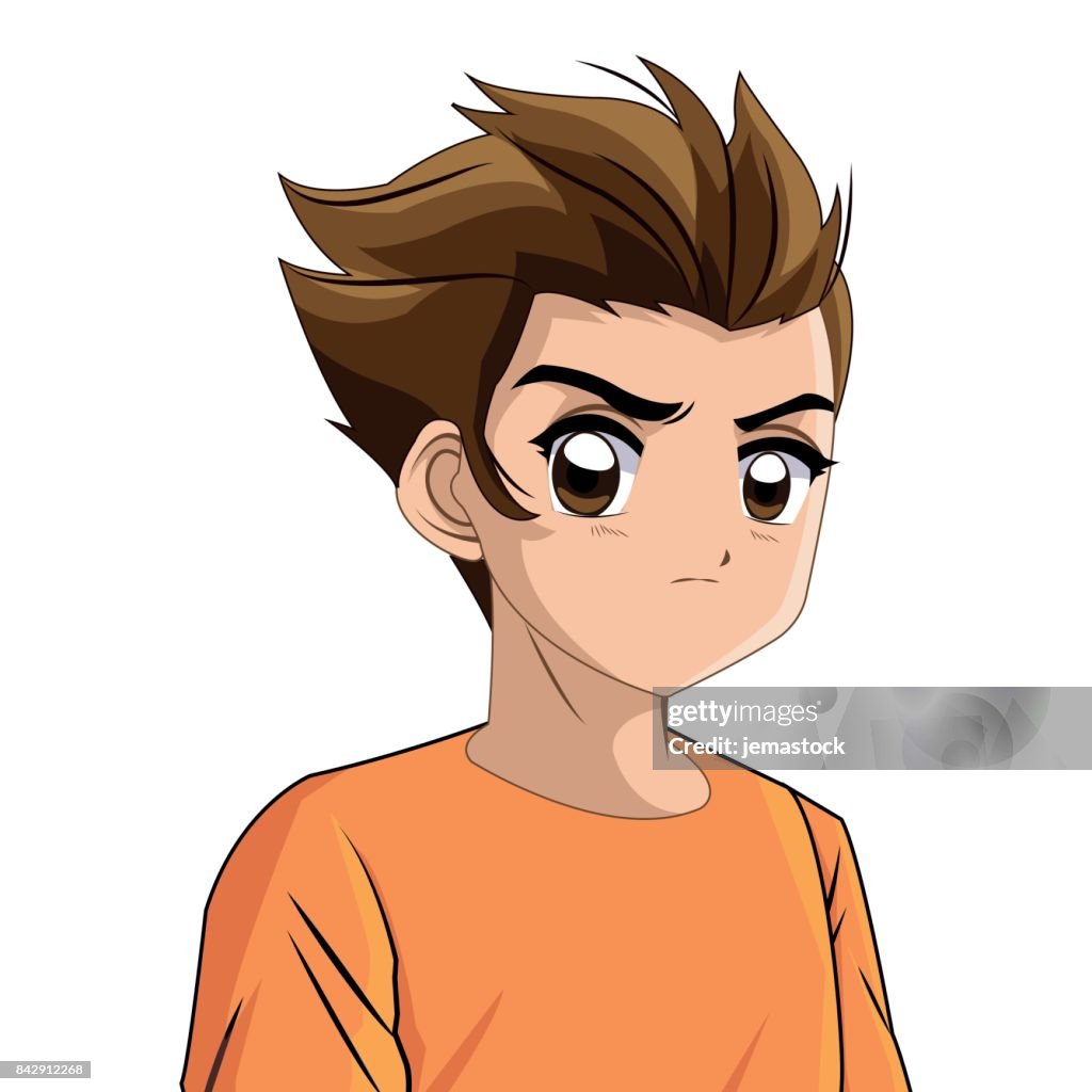Icono De Dibujos Animados Chico Anime Manga Hombre Gráfico Vectorial Ilustración de stock - Getty Images Icono De Dibujos Animados Chico Anime Manga Hombre Gráfico Vectorial Ilustración de stock - Getty Images