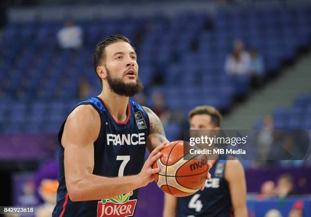 Joffrey Lauvergne of France during the FIBA Eurobasket 2017 Group A match between Poland and France on September 5, 2017 in Helsinki, Finland.