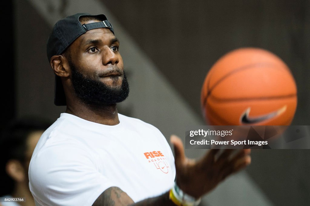 LeBron James at the Rise Academy Challenge in Hong Kong