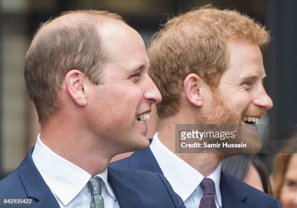 Prince William, Duke of Cambridge and Prince Harry visit to the newly established Royal Foundation Support4Grenfell community hub on September 5,...