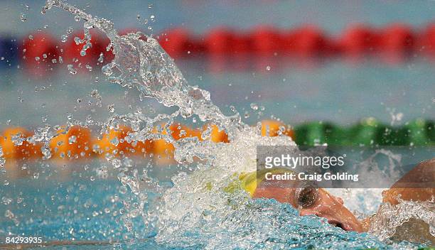 Katie Goldman of Australia competes in the women's 200 M freestyle final during the swimming on day two of the Australian Youth Olympic Festival at...