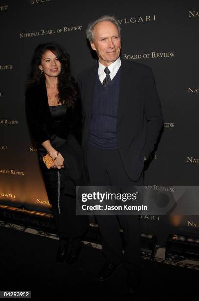 Actor/director Clint Eastwood and wife Dina Eastwood attend the 2008 National Board of Review of Motion Pictures Awards Gala at Cipriani's 42nd...