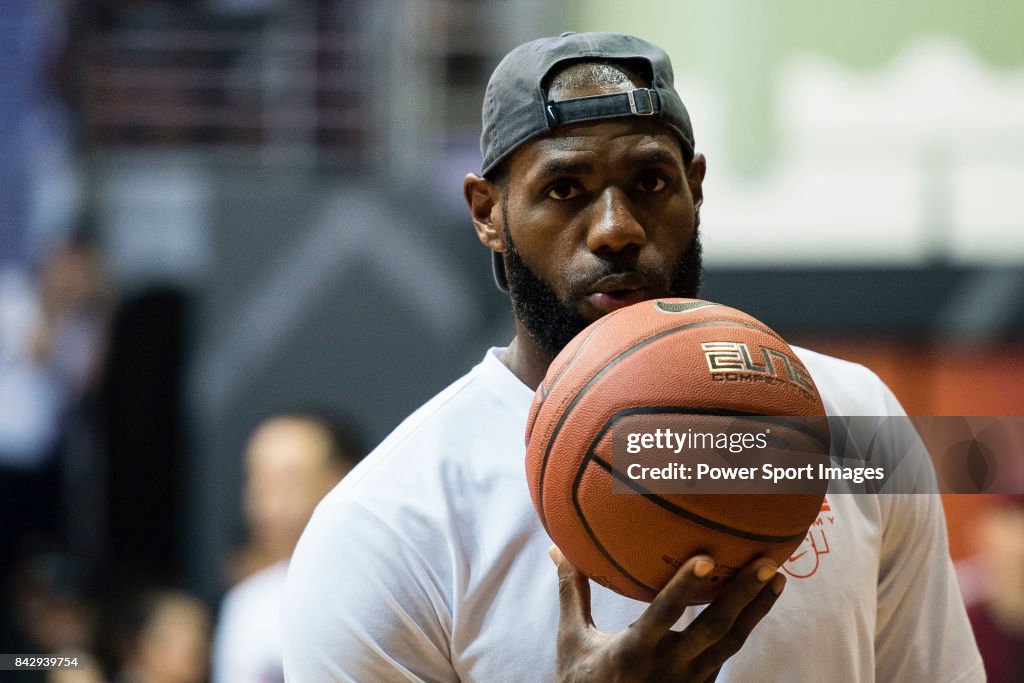 LeBron James at the Rise Academy Challenge in Hong Kong