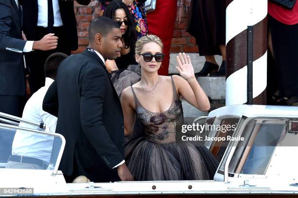 Jennifer Lawrence is seen during the 74th Venice Film Festival on September 5, 2017 in Venice, Italy.