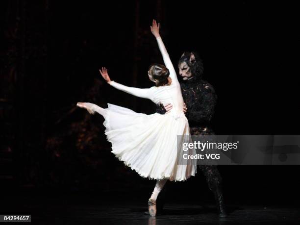 The Birmingham Royal Ballet perform Beauty and the Beast at the National Centre For Performing Arts on January 13, 2009 in Beijing, China. Birmingham...