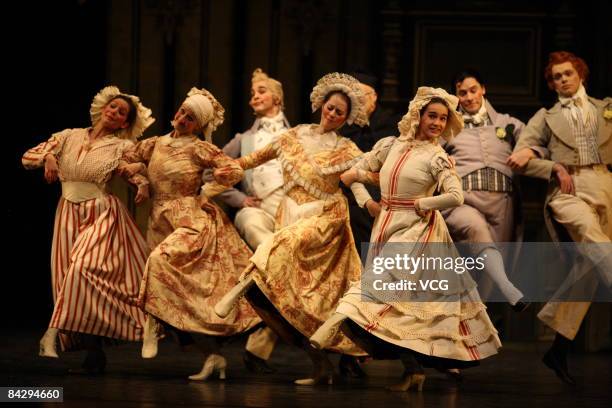 The Birmingham Royal Ballet perform Beauty and the Beast at the National Centre For Performing Arts on January 13, 2009 in Beijing, China. Birmingham...