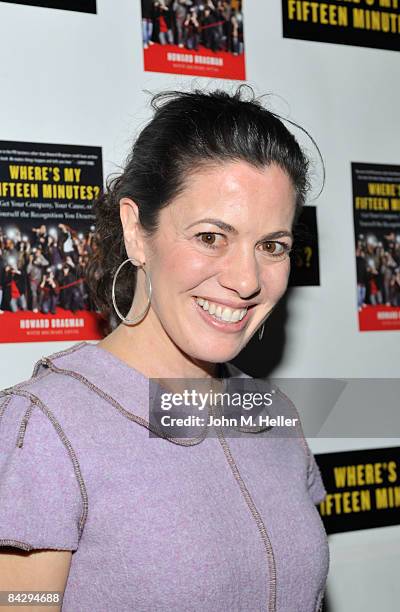 Jacqueline Mazarella attends the book launch of Howard Bragman's "Where's My Fifteen Minutes" on January 14, 2009 at the Chateau Marmont Hotel in Los...