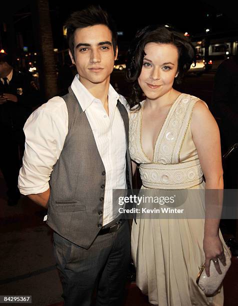 Actors Marco James and Tina Majorino arrive at the premiere of HBO's "Big Love" 3rd season at the Cinerama Dome on January 14, 2009 in Los Angeles,...