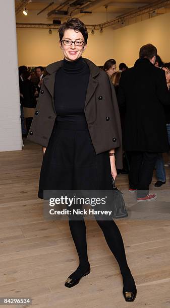 Honor Fraser attends Tierney Gearon Reception at Phillips de Pury on January 14, 2009 in London.