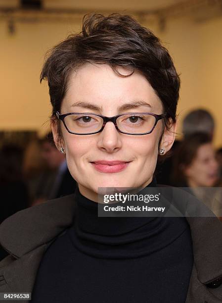 Honor Fraser attends Tierney Gearon Reception at Phillips de Pury on January 14, 2009 in London.